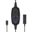 Cordon USB-C RX avec Commandes Volume Mute Boutton Décrocher/Raccrocher USB-C RX