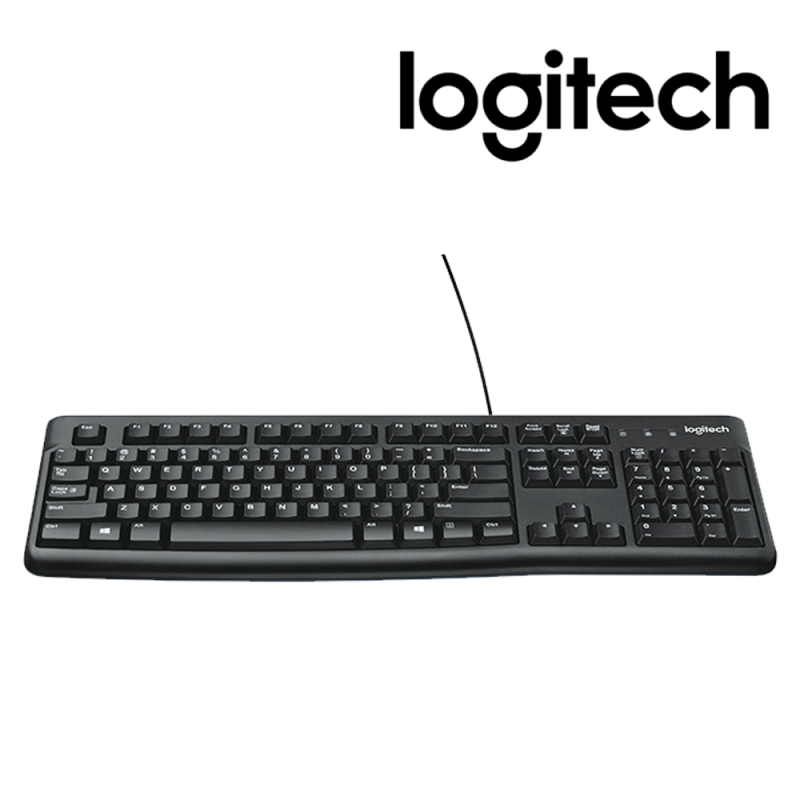 Clavier QWERTY K120 Filaire BK-US International USB Noir