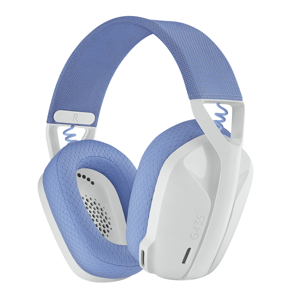 CASQUE GAMING G435 LIGHTSPEED Bluetooth Ultra-Light Blanc 981-001074