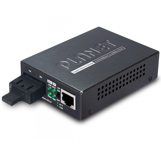 CONVERTISSEUR SM PLANET 10/100/1000 BAS -T TO 1000BASE-LX PLCVGT802S