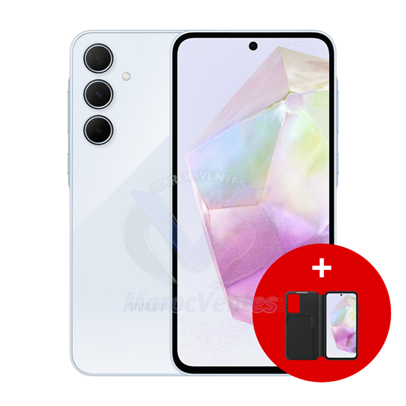 Smartphone A35 Awesome Iceblue 6.6" Octa Core 8Go 256Go Android 5G SM-A356ELBVMWD