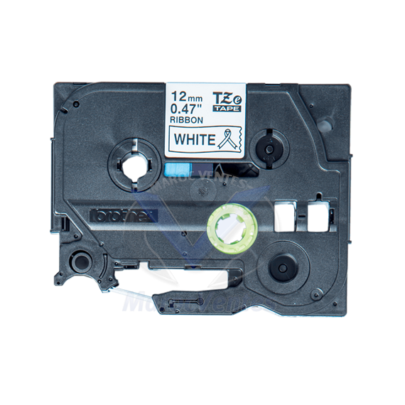 Cassette à ruban tissu TZe-R231 Brother originale – Noir sur blanc, 12 mm de large TZe-R23