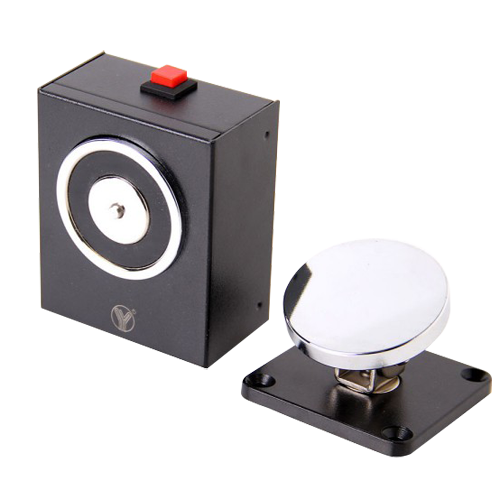 VENTOUSE MAGN.MURALE RONDE INCENDIE 12V/24V+BOUT.URGENCE YD604