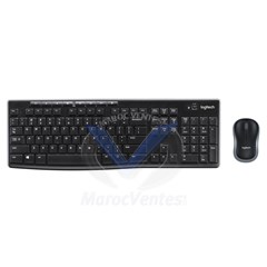 Ensemble sans fil souris et clavier USB (AZERTY Français)