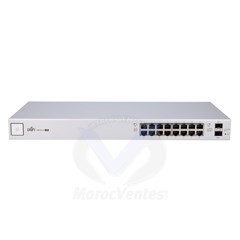 Switch UniFi 16 Ports PoE Gigabit 2 x SFP Ports 150W